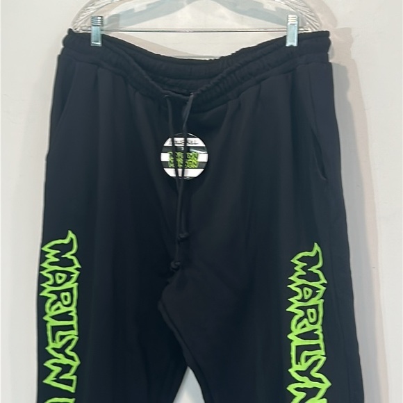 Brand new dolls kill Marilyn Manson Black Sweatpants with Neon Green Graphic 3XL - Picture 3 of 5